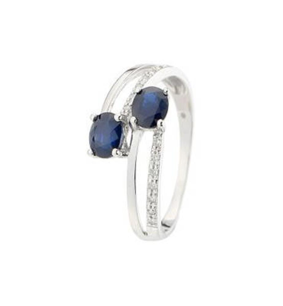 Bague Duo Eternel - Or Blanc 375/1000
