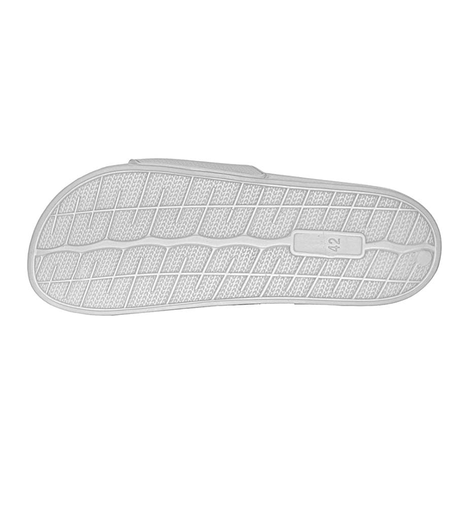 Weit geschnittene Sandalen - Hellgrau