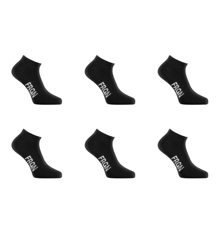 Lot de 6 Paires de Chaussettes Tiges Courtes - Blanc et Noir