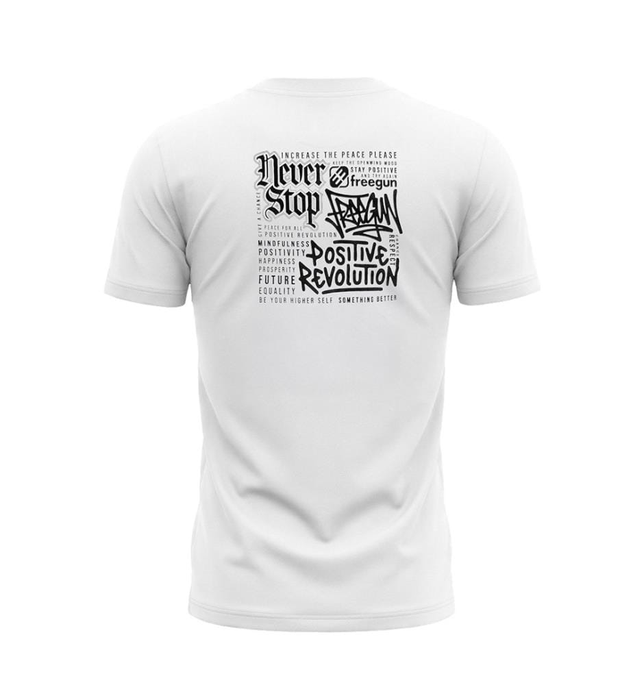 Bony-T-Shirt – Weiss und Schwarz