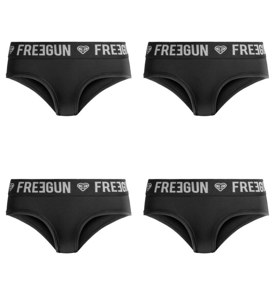 Lot de 4 Culottes Street Art - Noir