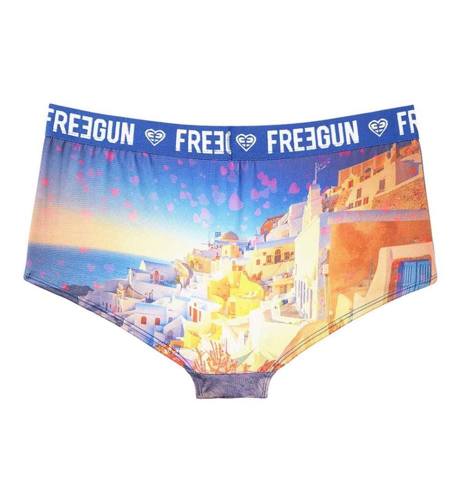 Set di 2 shorty Romantic Cities - Blu e bianco