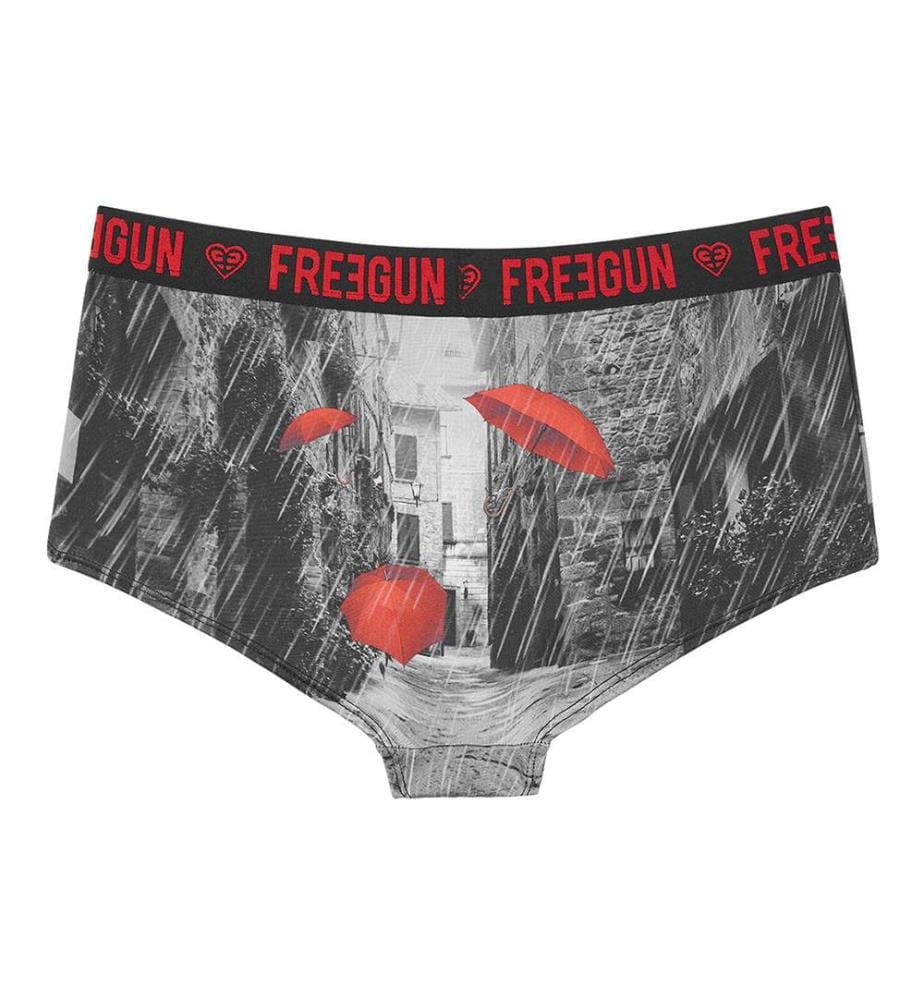 Set di 2 pantaloncini Romantic Cities - Nero e rosso