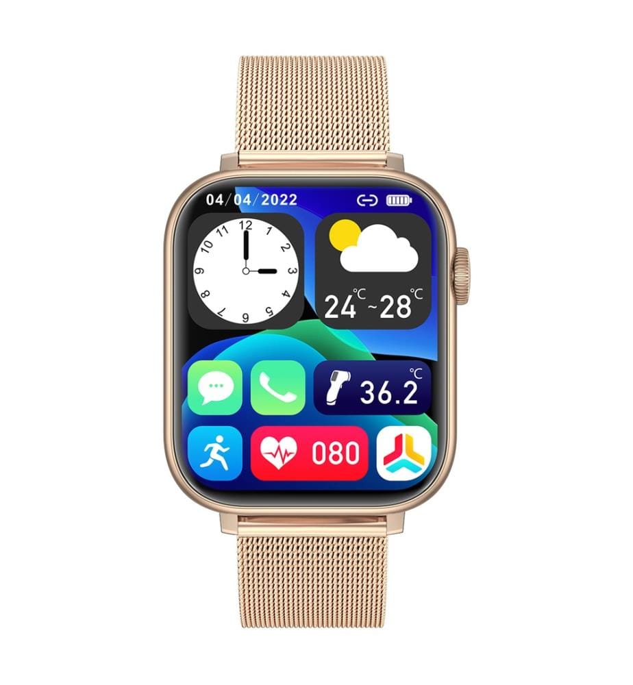 Connected Watch Edition Gamma 2024 - Milanaise-Armband Gold