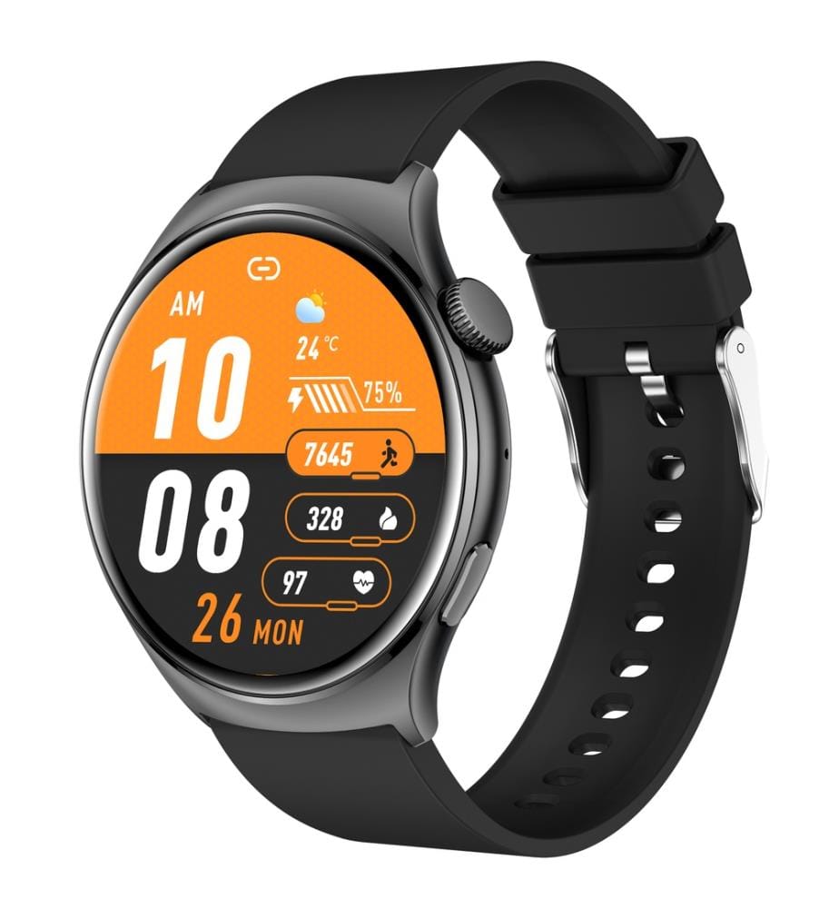 Connected watch AMOLED Edition Amnésia - Black silicone strap