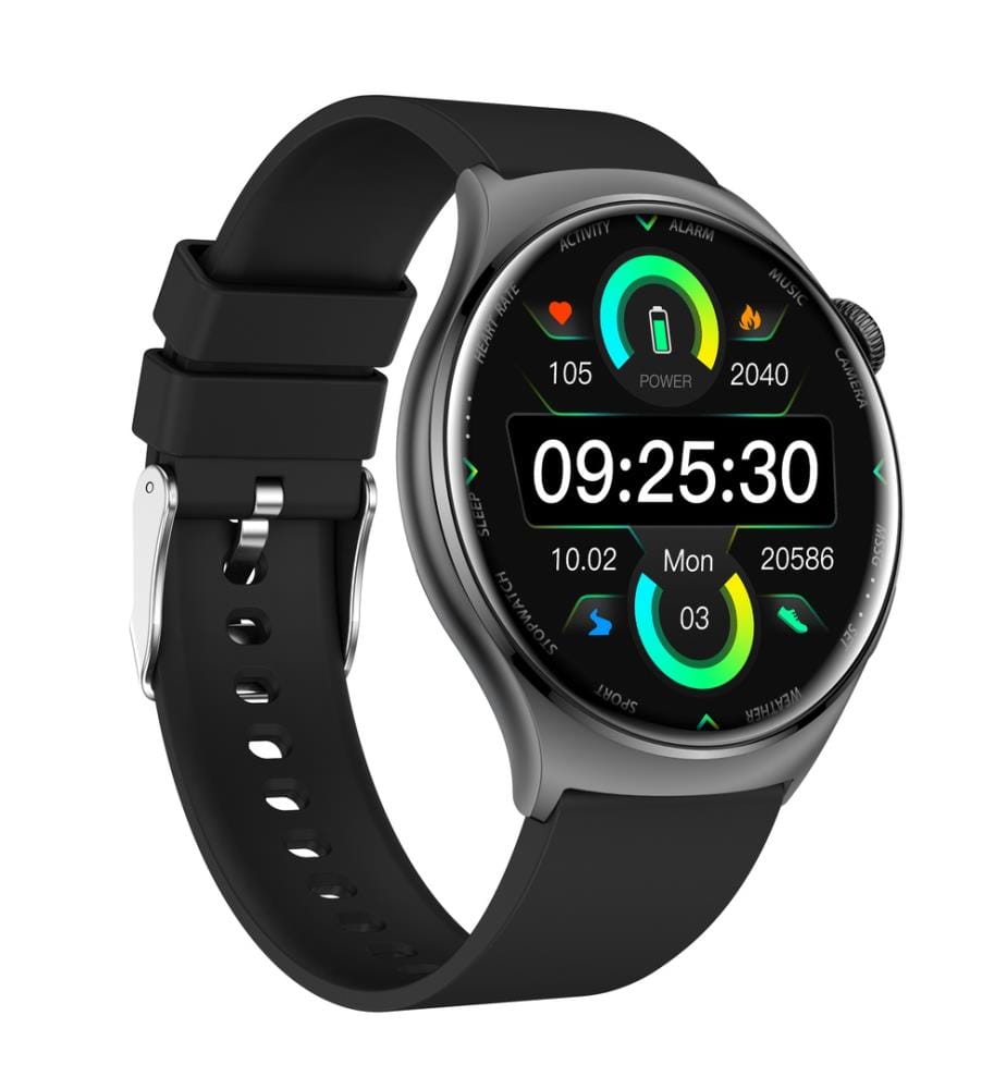 Connected watch AMOLED Edition Amnésia - Black silicone strap