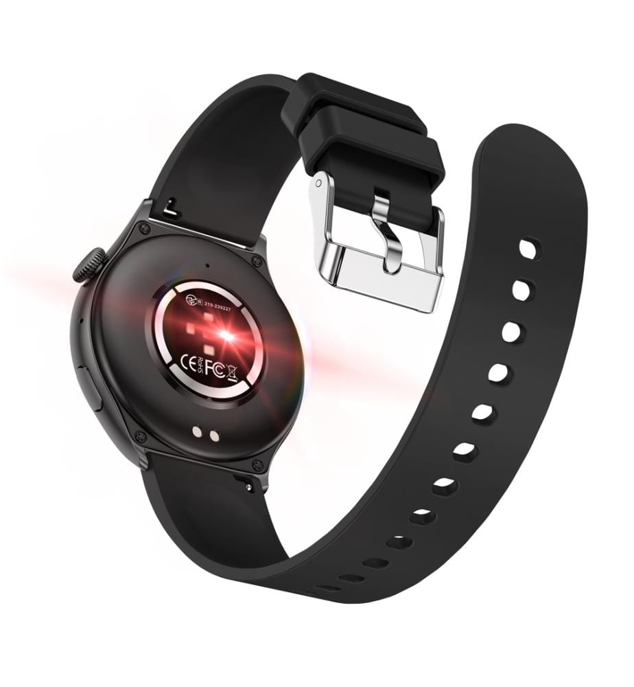 Connected watch AMOLED Edition Amnésia - Black silicone strap