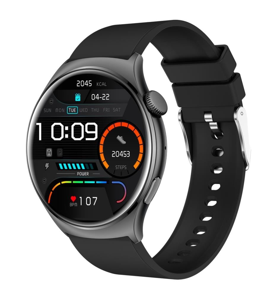 Connected watch AMOLED Edition Amnésia - Black silicone strap