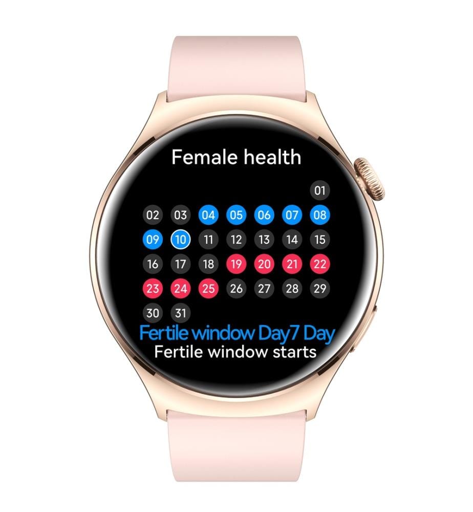 Montre connectée AMOLED Edition Amnésia - Bracelet Silicone Rose Gold