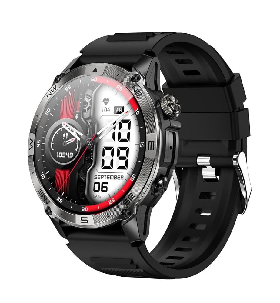 Smartwatch Amoled Nasa GPS Ultra Pro Schermo con Cinturino in Silicone - Nero