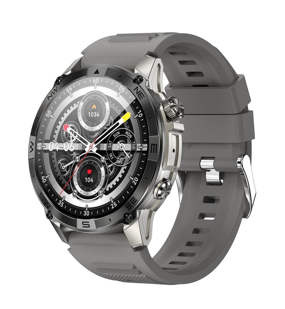 Smartwatch Amoled Nasa GPS Ultra Pro Schermo con Cinturino in Silicone - Grigio