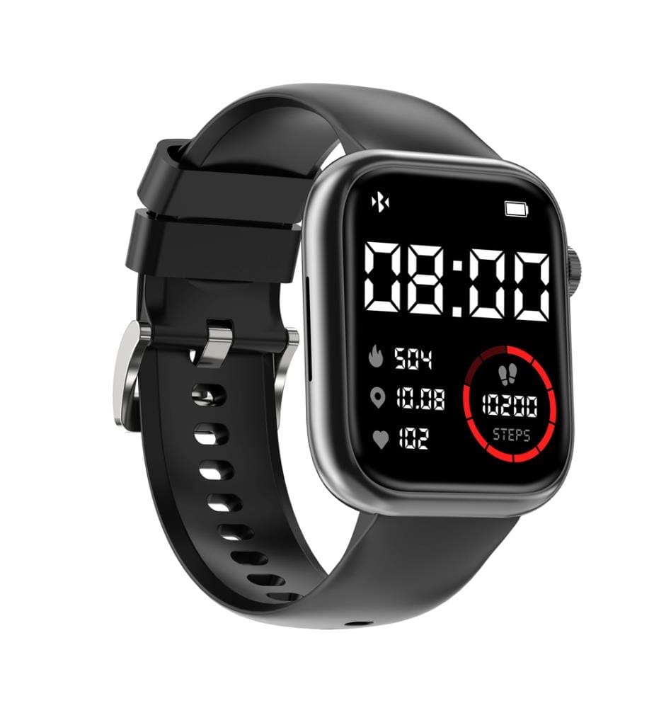 Omega Edition Connected Watch - Black Silicone Strap