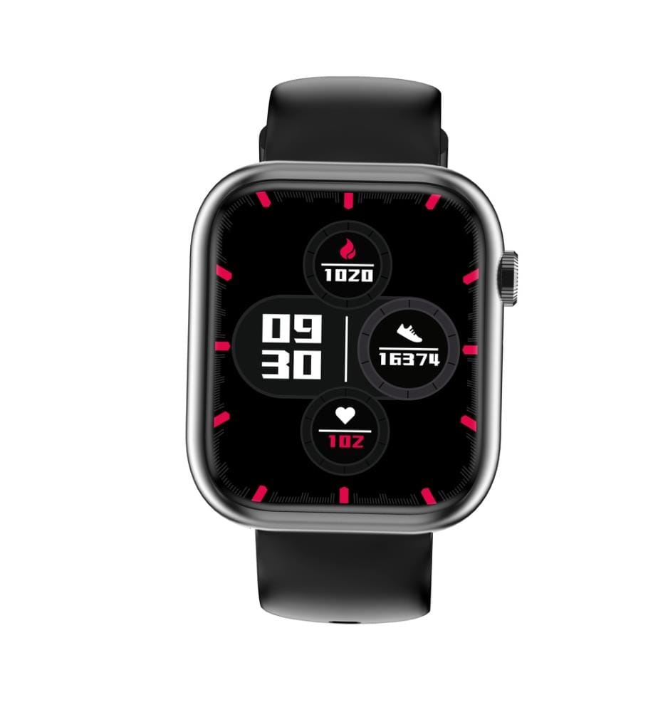 Omega Edition Connected Watch - Black Silicone Strap