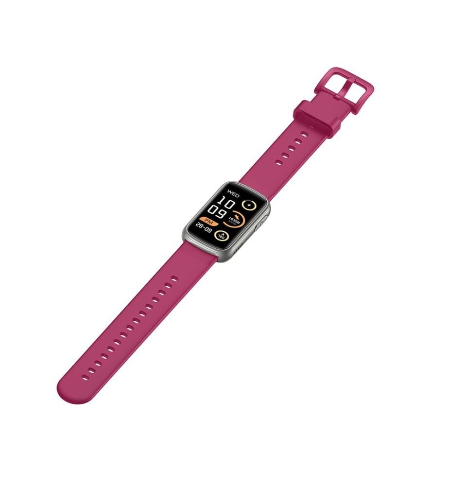 Smartwatch Bellissima with Silicone Strap - Raspberry