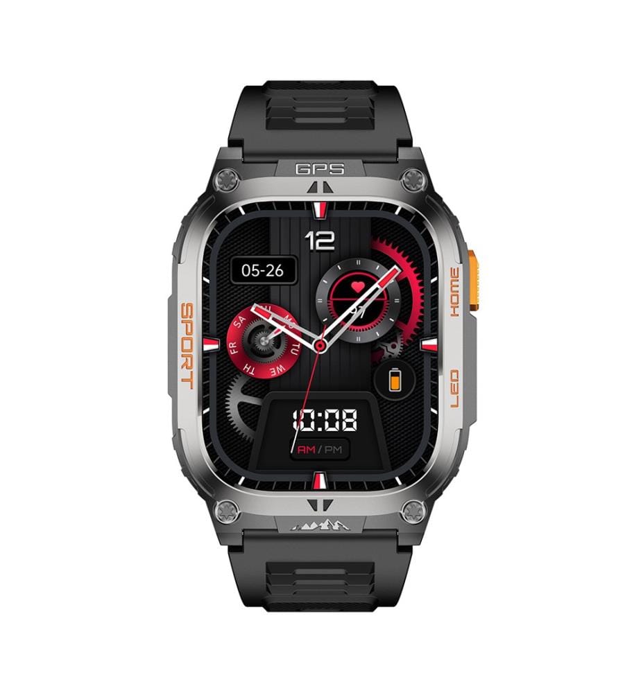 Smartwatch Amoled Nasa GPS Daytona Schermo con Cinturino in Silicone - Nero