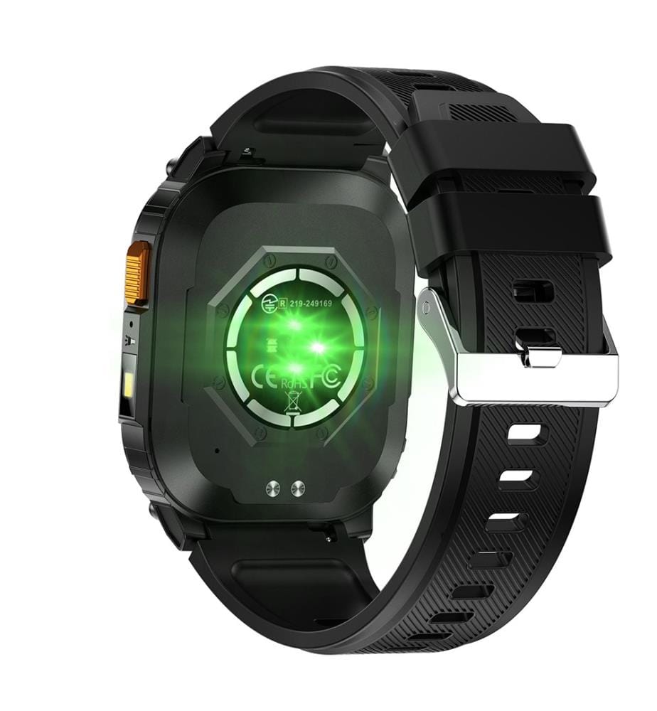 Smartwatch Amoled Nasa GPS Daytona Schermo con Cinturino in Silicone - Nero