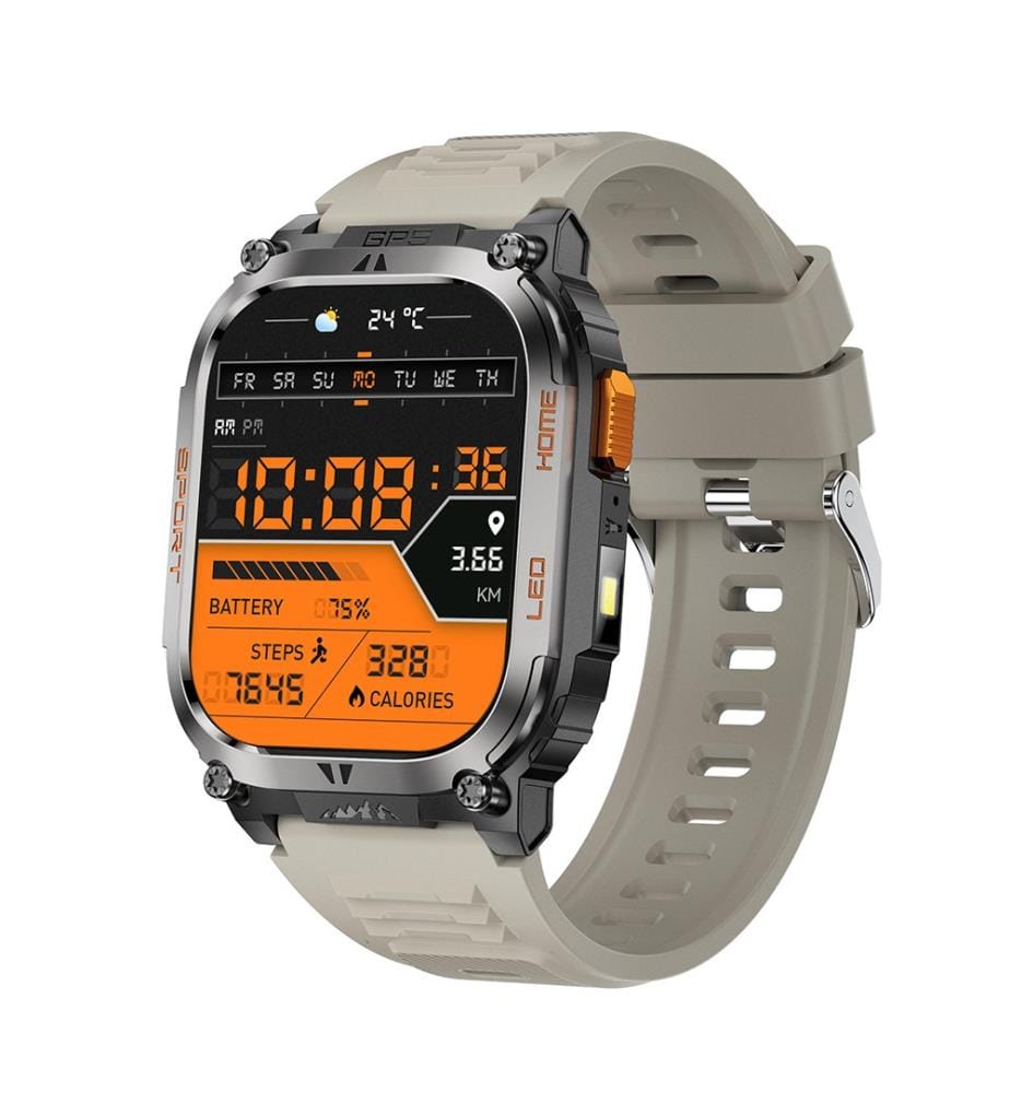 Smartwatch Amoled Nasa GPS Daytona Schermo con Cinturino in Silicone - Grigio