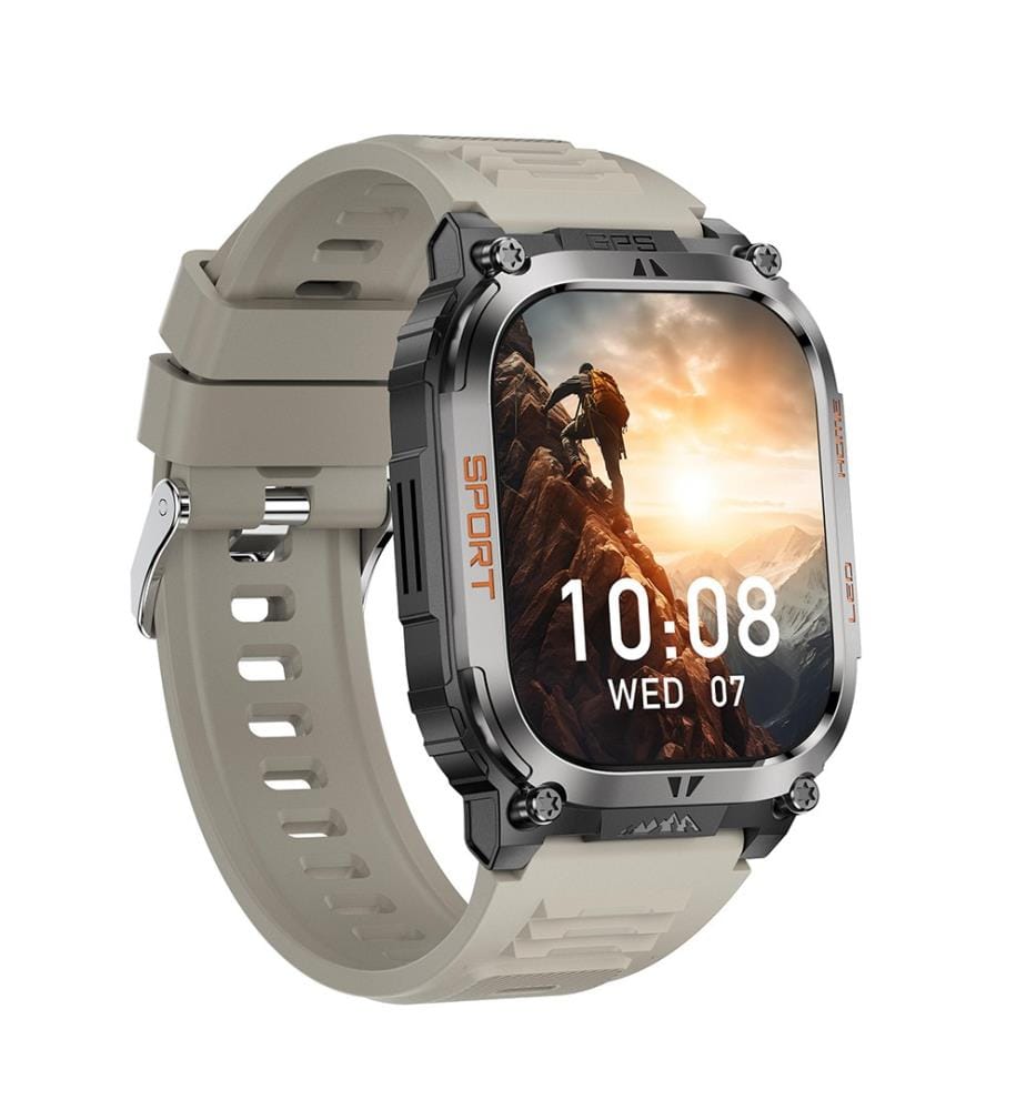 Smartwatch Amoled Nasa GPS Daytona Schermo con Cinturino in Silicone - Grigio