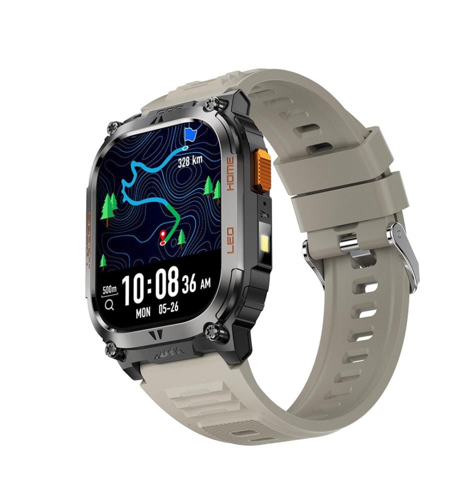 Smartwatch Amoled Nasa GPS Daytona Schermo con Cinturino in Silicone - Grigio