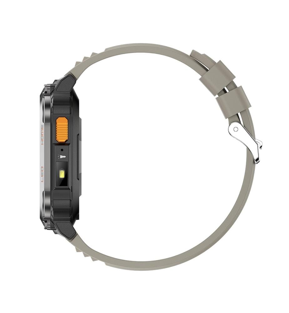 Smartwatch Amoled Nasa GPS Daytona Schermo con Cinturino in Silicone - Grigio