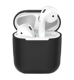 Silikonhülle für Apple Airpods - Schwarz