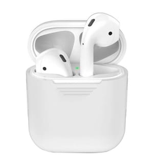Silikonhülle für Apple Airpods - Weiss