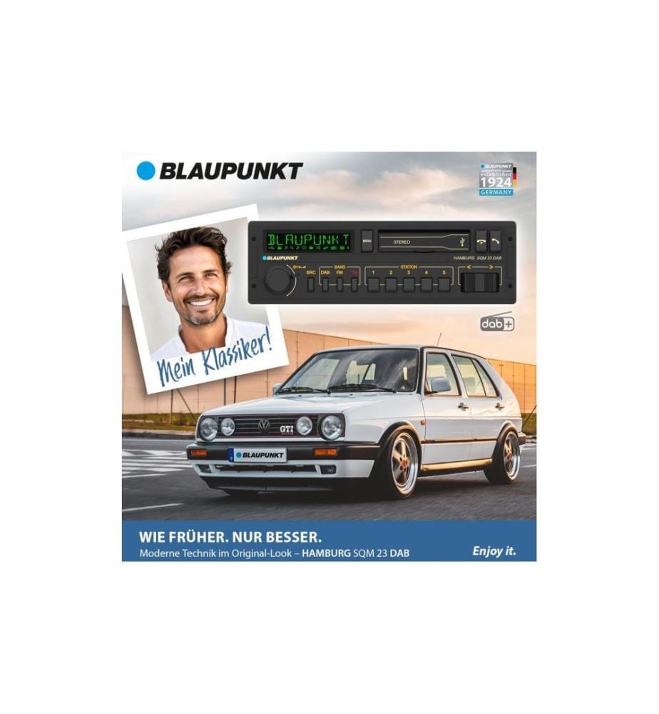 Blaupunkt Autoradio Hamburg SQM 23 DAB Youngtimer 1 DIN