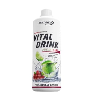 Low Carb Vital Drink Limette Preiselbeere - 1000ml