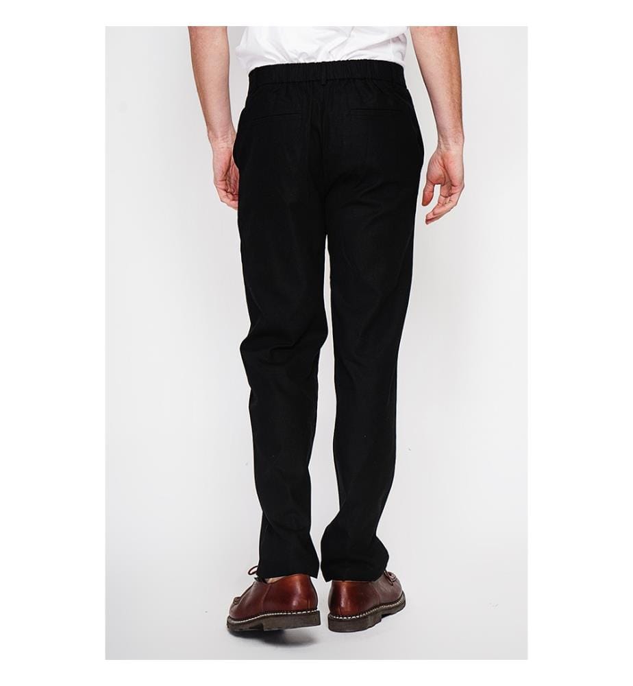 Gerade geschnittene Hose - Schwarz
