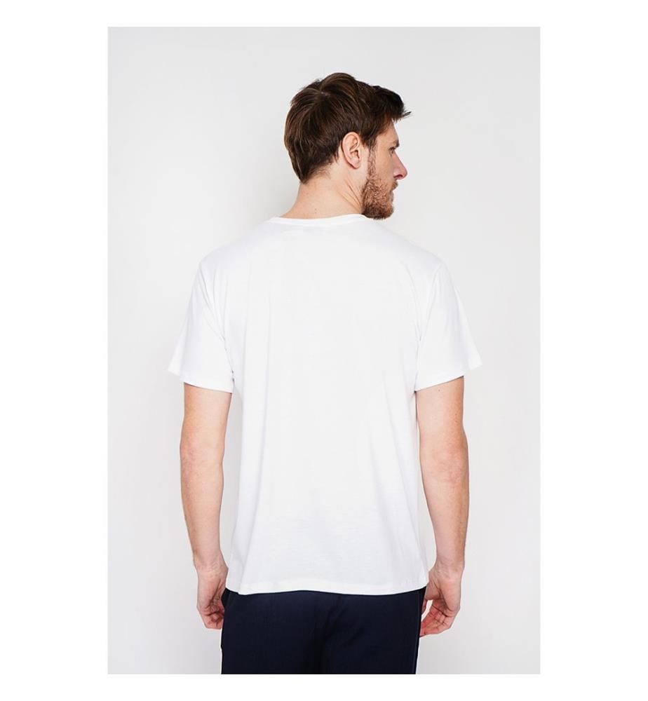 T-Shirt Rundhalsausschnitt - Weiss