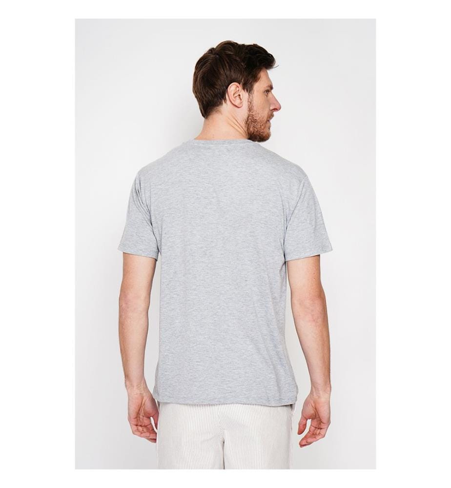 T-Shirt Rundhalsausschnitt - Grau-Pearl