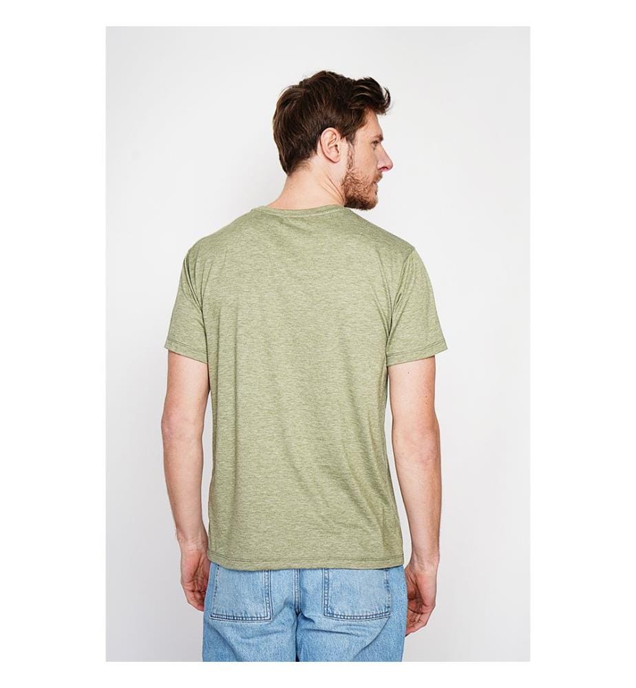 T-Shirt mit Rundhalsausschnitt - Khaki