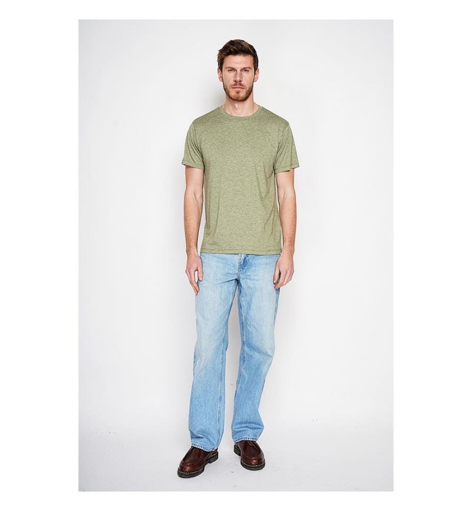 T-Shirt mit Rundhalsausschnitt - Khaki