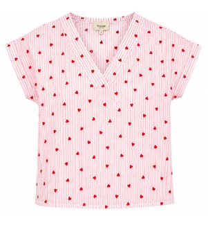 Top - Rose à coeurs