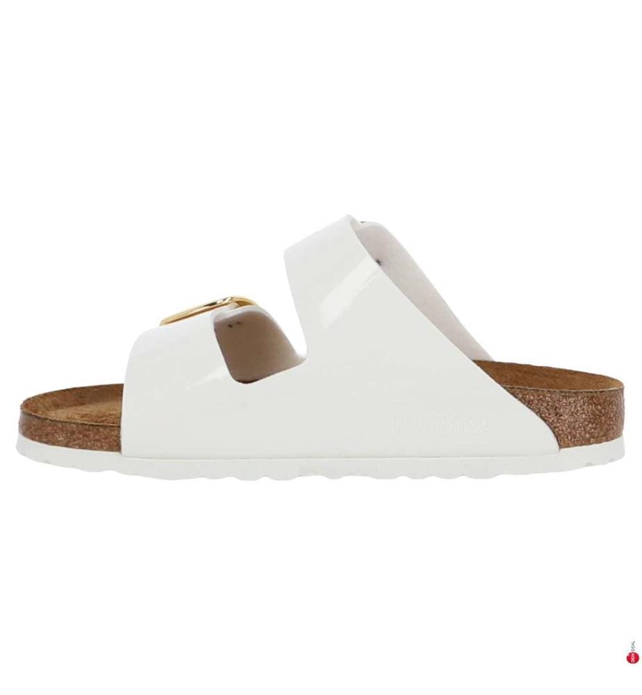 Pantoletten „Arizona Big Buckle“ - Weiss
