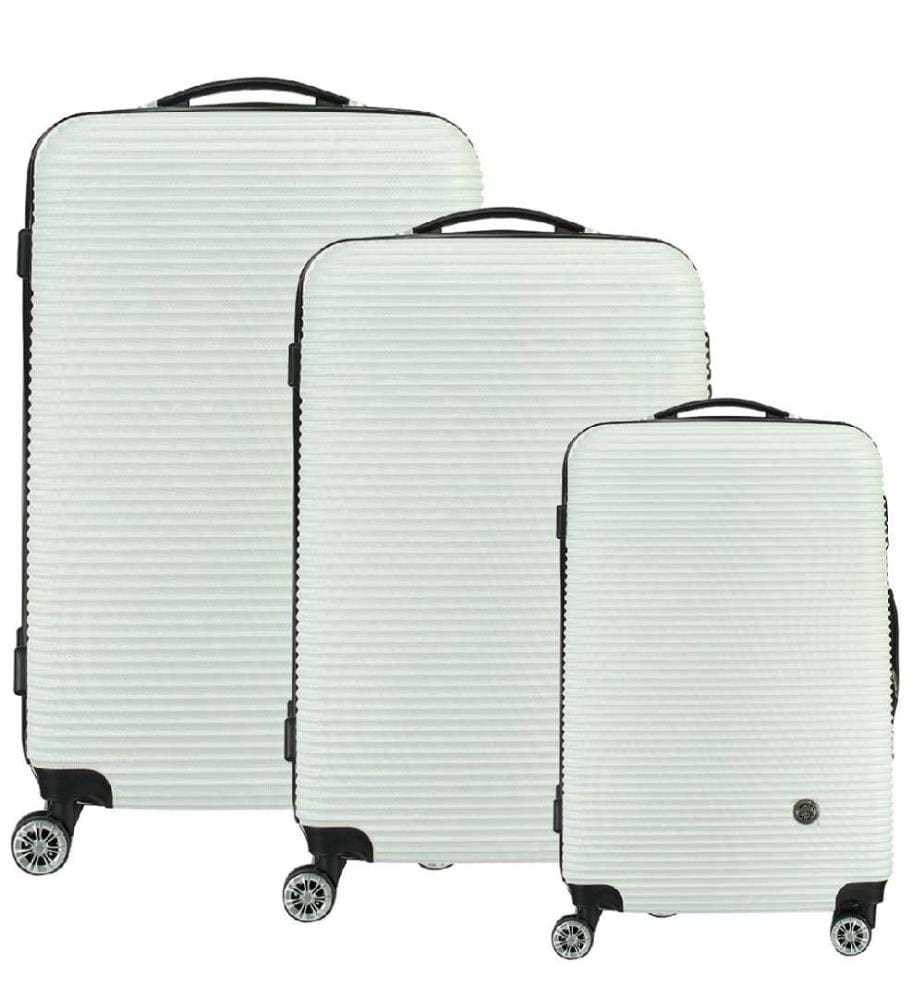 Lot de 3 Valises Solomun - Blanc