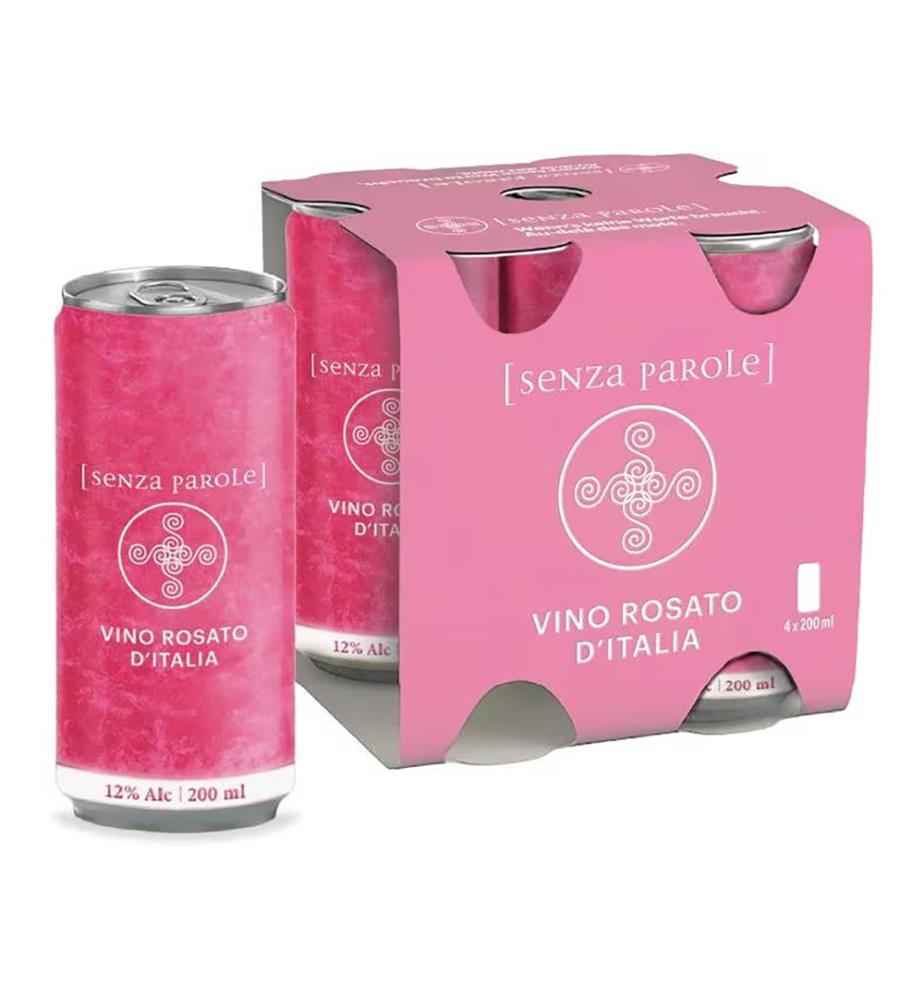 4er-Pack Roséweine „Vino Rosato d'Italia“ (4 x 20 cl) – 20 cl
