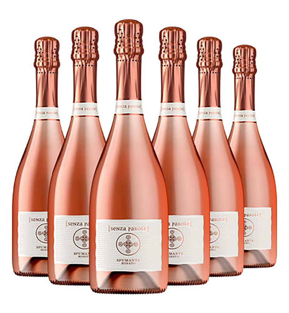 6x Senza Parole Spumante Rosato  - 75 cl