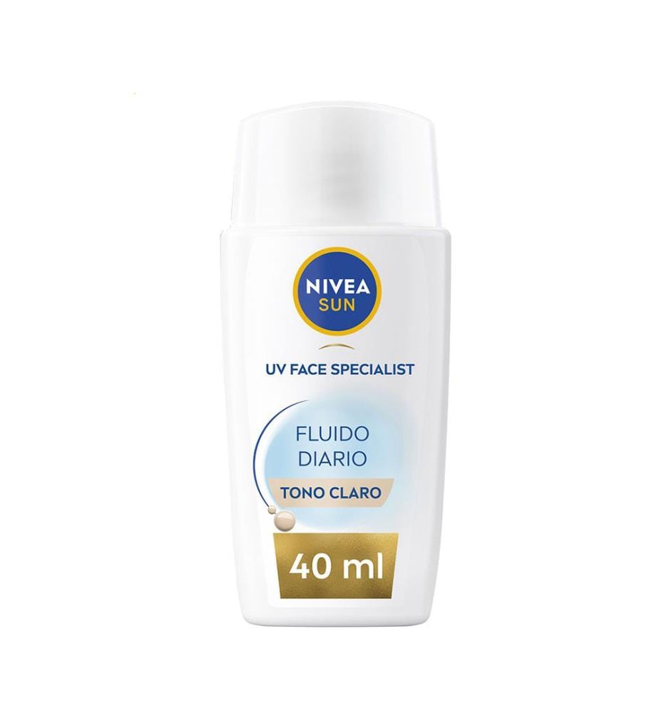 SUN FLUIDE QUOTIDIEN protection visage SPF50+ #teinte moyenne 40 ml