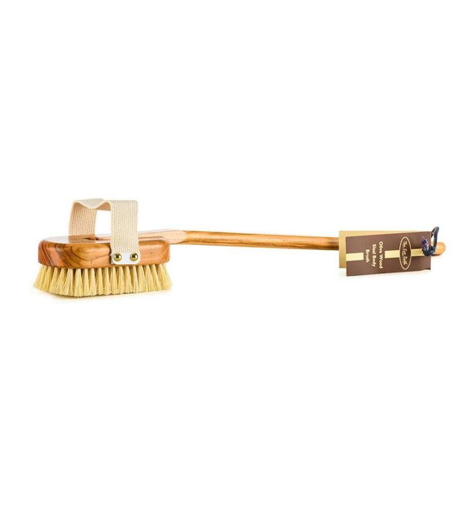 Brosse de bain en bois d'olivier