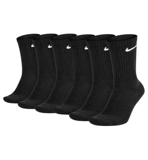 NIKE Nike Cushioned Training Crew Sock 6-Pack 42 - 46, Schwarz