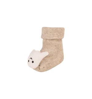 Sterntaler Chaussettes hochets pour bébé Fantôme d'Halloween gris clair