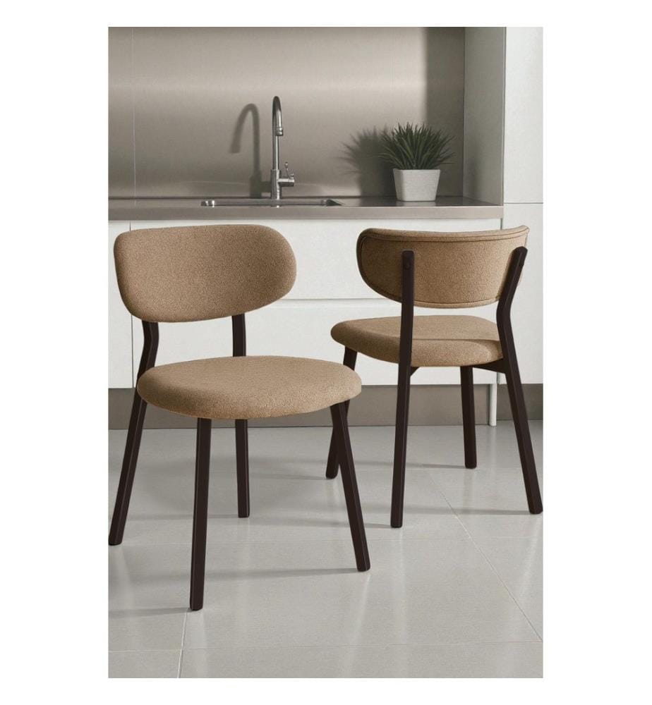 Ensemble de 6 chaises - Cappuccino / Marron