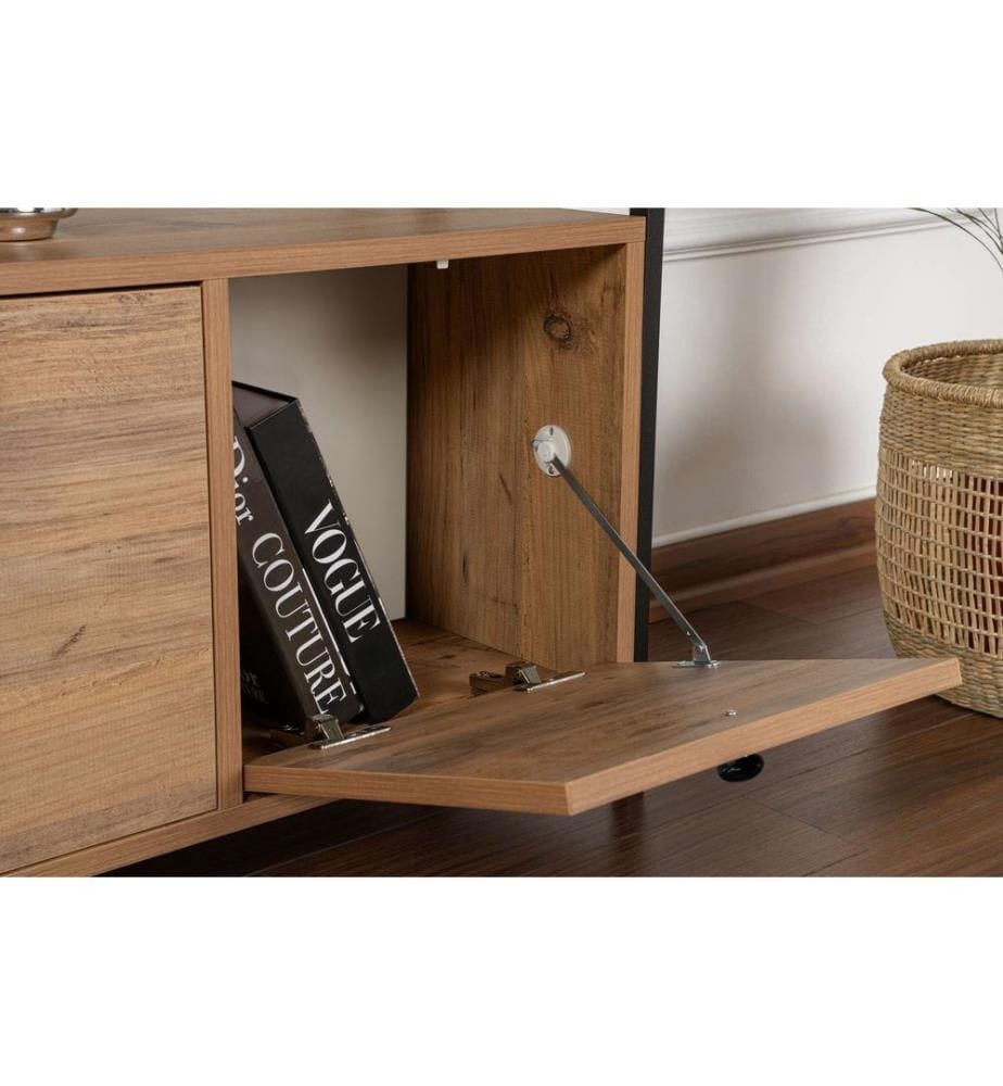 Console Table - Atlantic Pine / Black