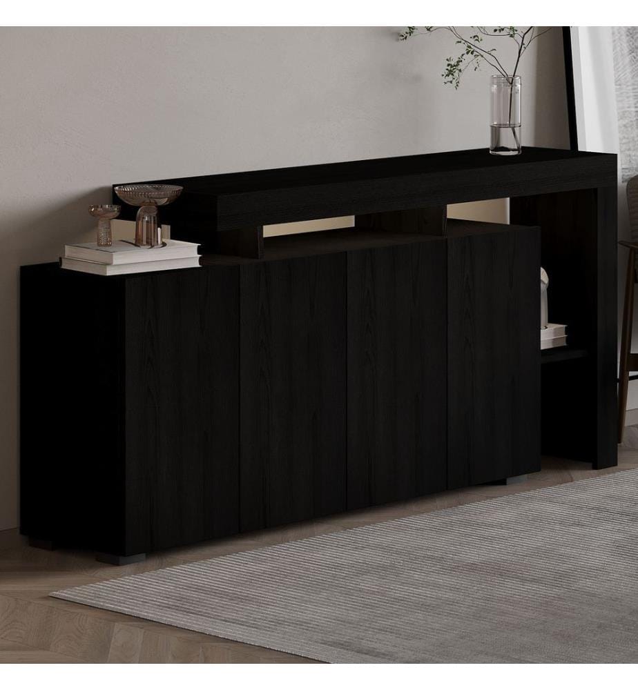 Console Table - Black Wood