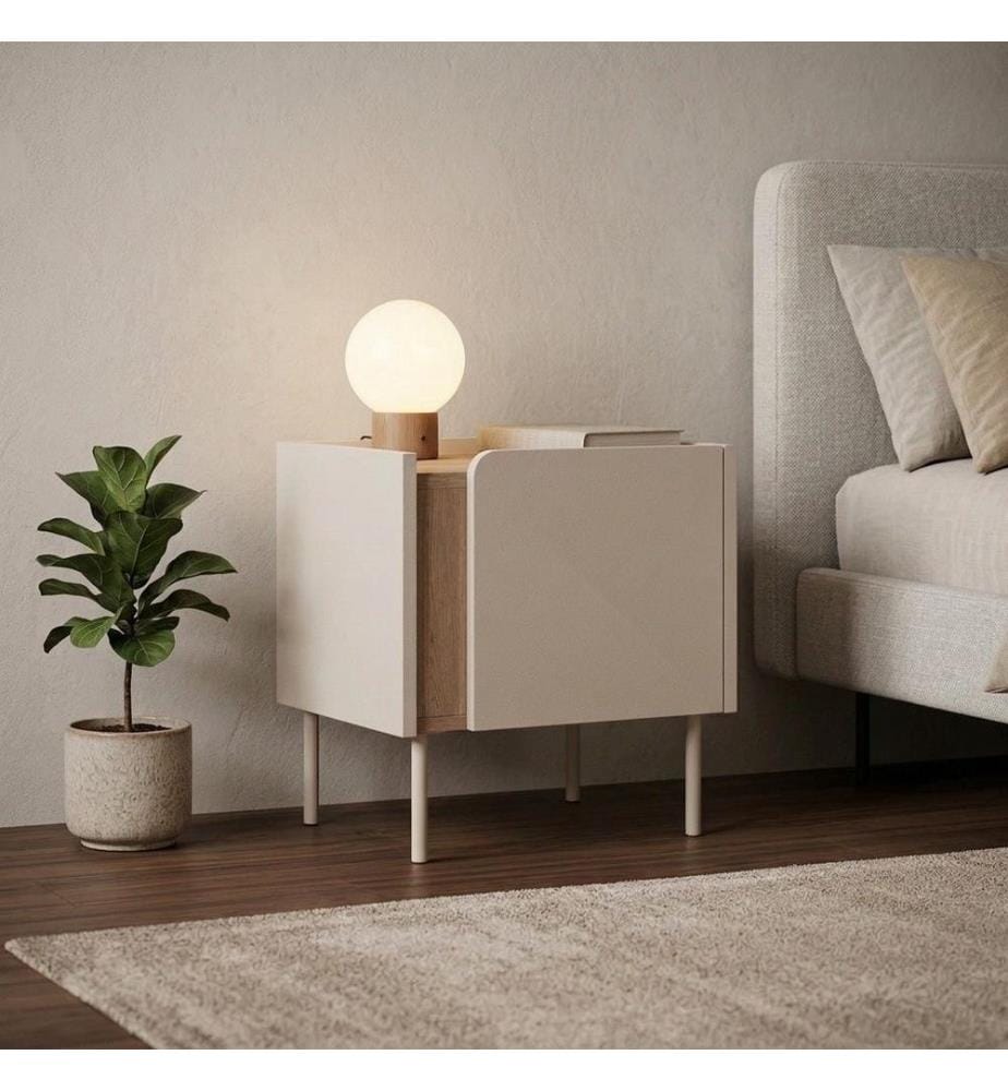 Comodino - Rovere Sepet / Pietra arenaria
