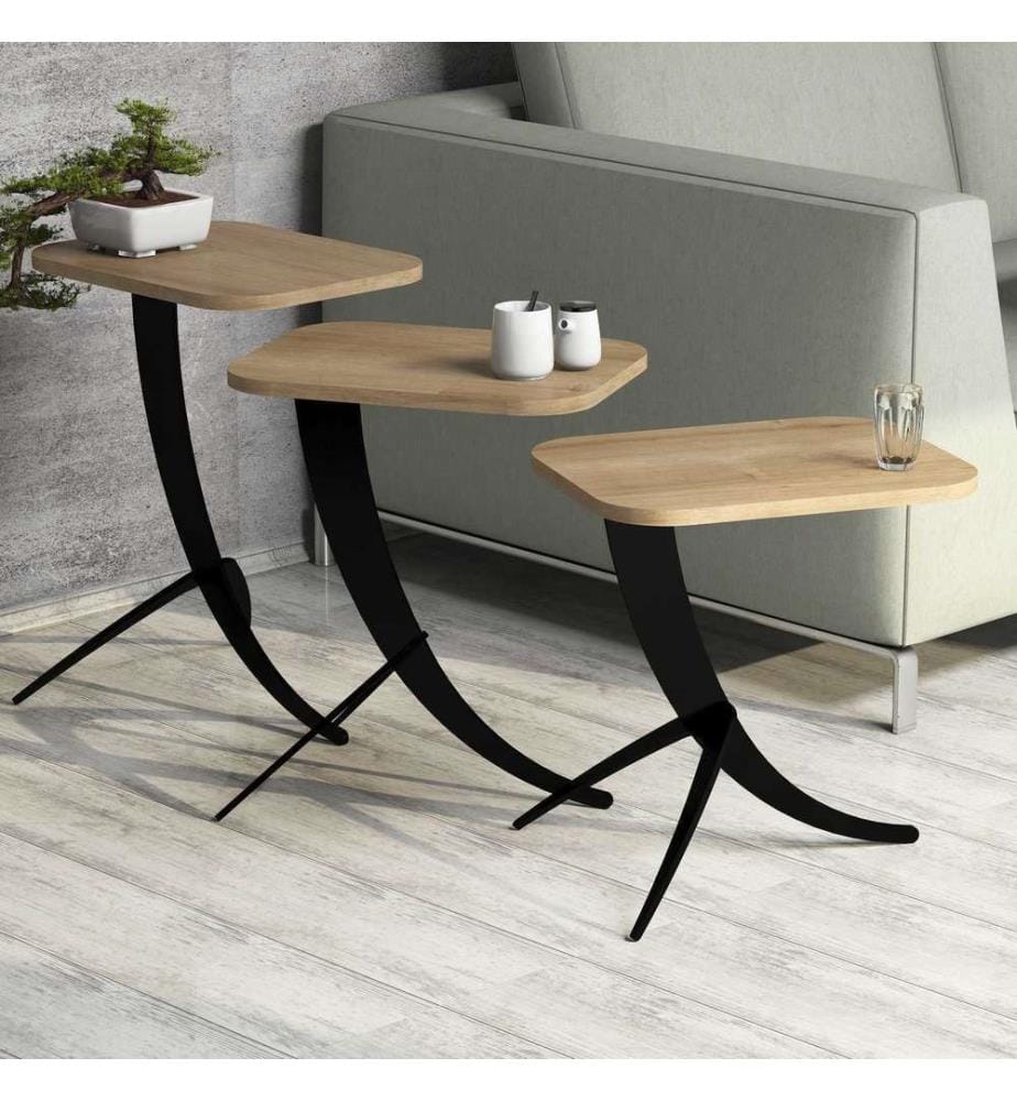 Tavolo estraibile - 3 pezzi - Rovere