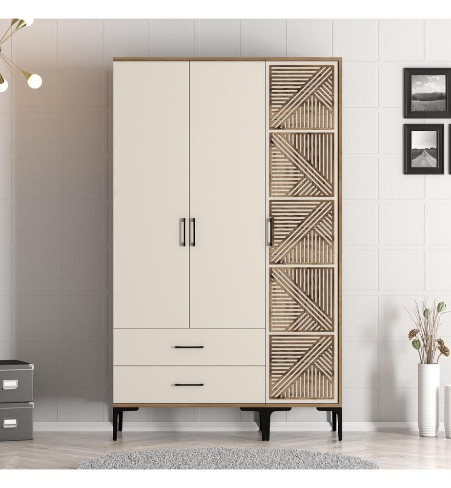 Armoire - Noyer / Crème