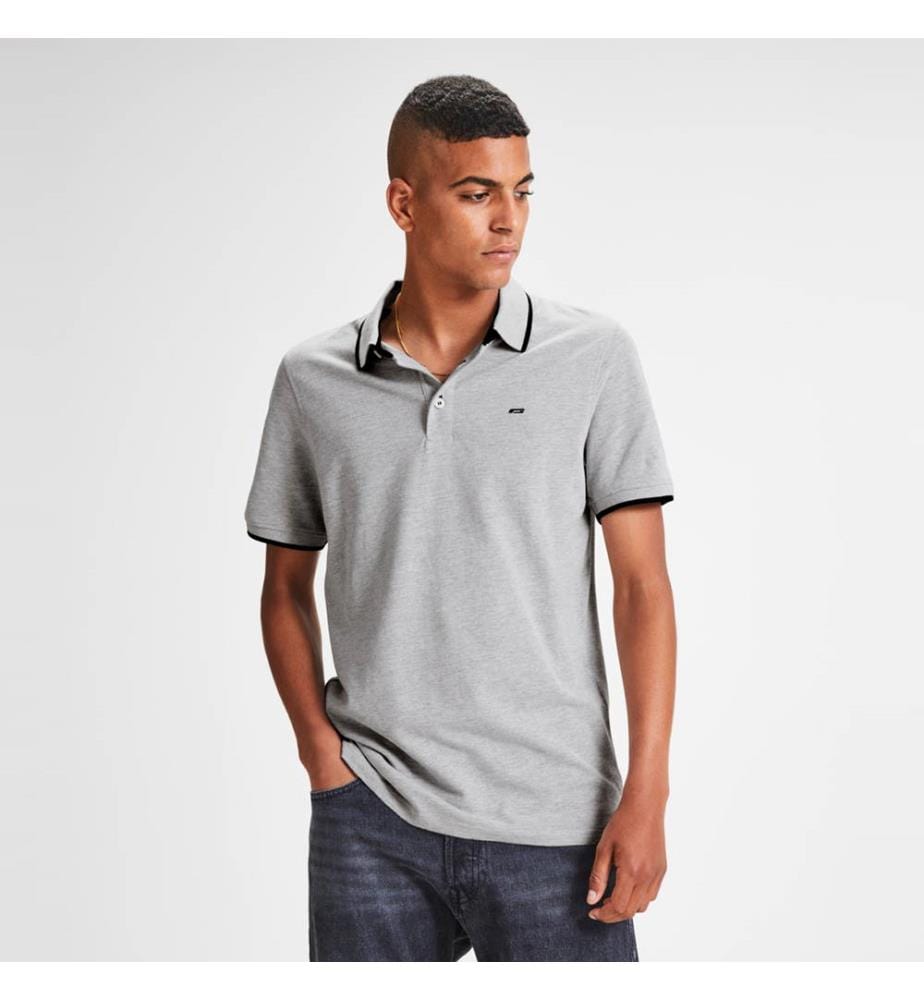 Poloshirt Slim Fit - Hellgrau