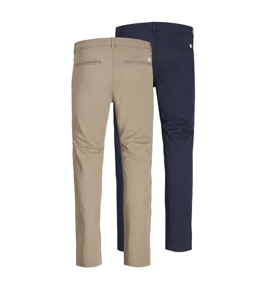 2er-Pack Hosen - Beige und Marineblau